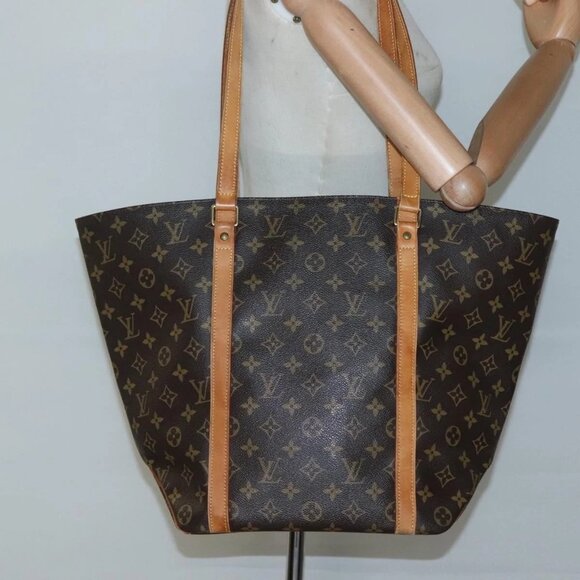 LOUIS VUITTON Monogram Sac Shopping Tote Bag LV Auth - Picture 15 of 16